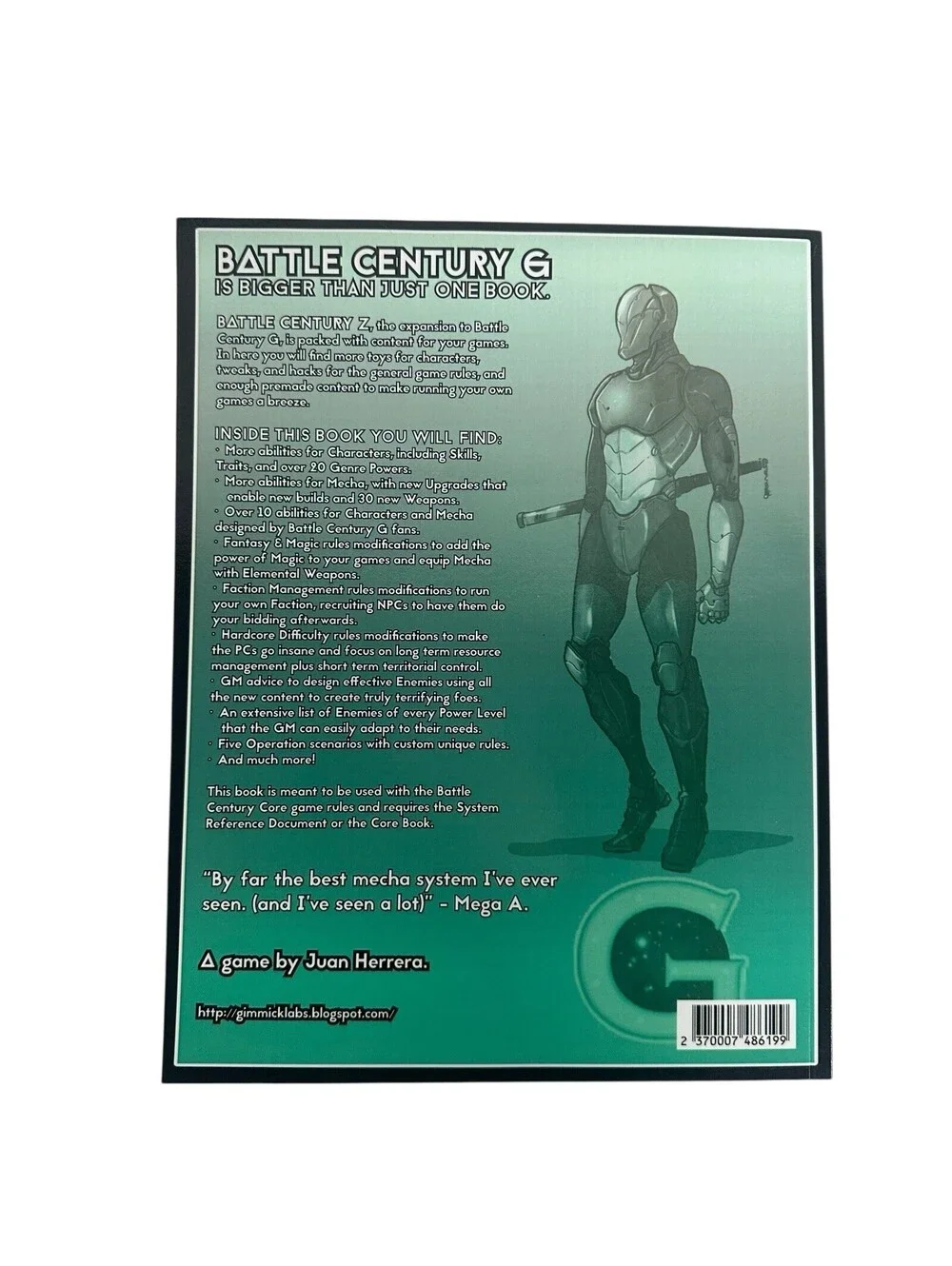 Gimmick Labs RPG's Battle Century Z EX
